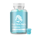 Hair Skin Nails Vitamins Gummies | Collagen Peptides + Vitamin C | Vegan | Lab Tested | Organic Wellness Hub