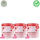 Happy Hormones PCOS Multivitamin 3 Pack | Myo-Inositol & D-Chiro Formula | 90 Servings Total | Organic Wellness Hub