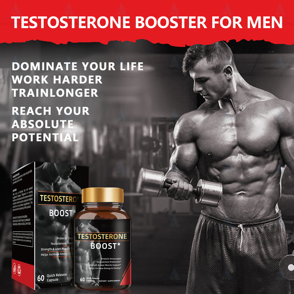 Testosterone Booster for Men – Natural Energy Strength & Lean Muscle Support 60 Quick Release Capsules | Organic Wellness Hub
