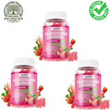 Healoading Glutathione Gummies 3-Pack Bundle 1000mg | Skin Brightening Anti-Aging Antioxidant & Bone Health | 180 Strawberry Gummies | Organic Wellness Hub