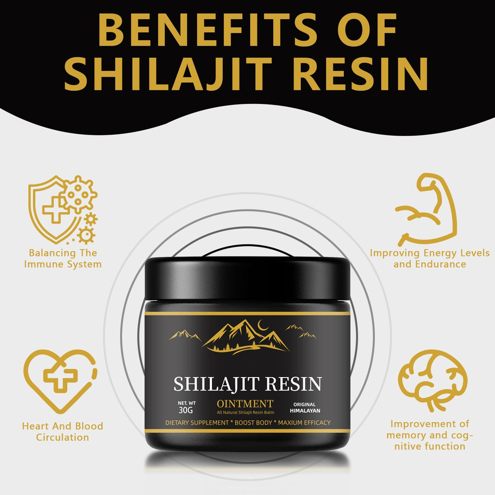 Himalayan Shilajit Resin Ointment 30g - Pure Shilajit Balm for Wellness & Recovery | Organic Wellness Hub