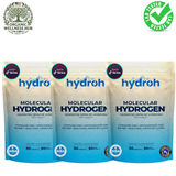 Hydroh Molecular Hydrogen Tablets 3-Pack | 12PPM H₂ Antioxidant | IHSA Certified | Viral on TikTok | 90 Tablets 90-Day Supply | Energy, Hydration & Wellness — Organic Wellness Hub
