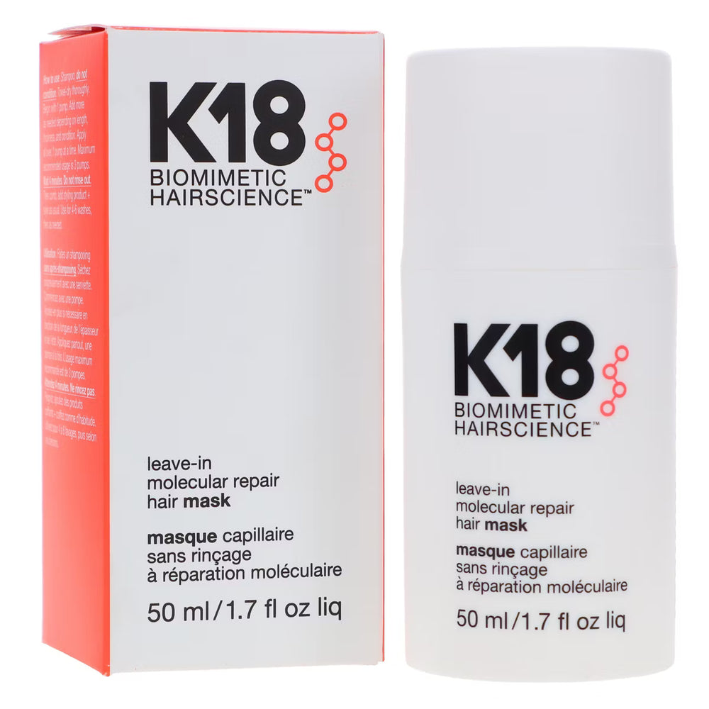 K18 Leave-In Molecular Repair Hair Mask 50ml | Biomimetic Hairscience | Organic Wellness Hub