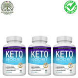 Keto Boost 3-Pack | 1300mg Ketosis Formula | Lab Tested | 180 Capsules | Non-GMO | Organic Wellness Hub