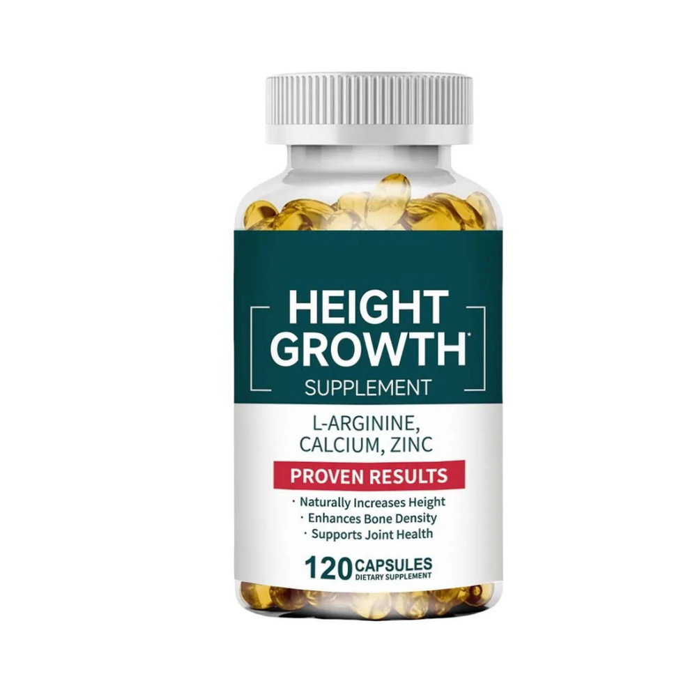 L-Arginine Calcium Zinc Bone Health Supplement 120 Capsules | Daily Nutrition Support | Organic Wellness Hub