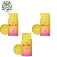 LeeFar Cutting Mix 3-Pack – Berberine + Yerba Mate Drink Mix | 90 Sachets Total | Metabolism, Energy & Gut Health Support | Strawberry Açaí | Sugar-Free, Vegan