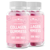 Line One Extra Strength Collagen Gummies 2-Pack | Hair, Skin & Nails Support | Collagen Beauty Gummies | Lab Tested | Quality Guaranteed | 2 � 60 Gummies | Organic Wellness Hub
