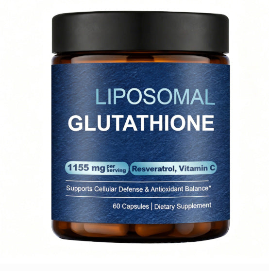 Liposomal Glutathione 1155mg with Resveratrol & Vitamin C - 60 Capsules Antioxidant Supplement | Organic Wellness Hub