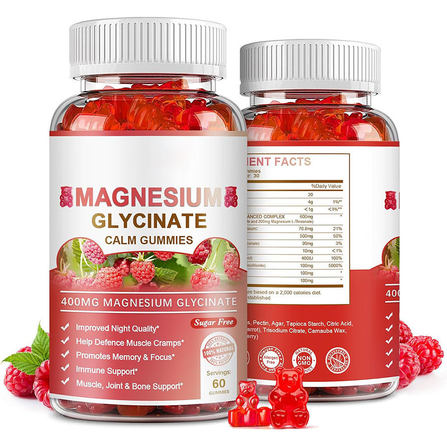 Magnesium Glycinate Calm Gummies 400mg | Sugar Free | 60 Count