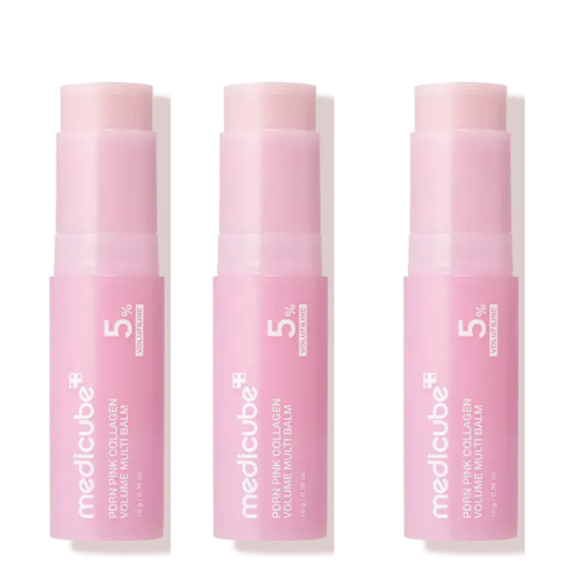 Medicube PDRN Pink Collagen Volume Multi Balm — 3 Pack Bundle | 5% Volufiline | Lip Plumper, Eye & Face Volumizer | 90-Day Supply | Lab Tested | K-Beauty | 3 × 10g — Organic Wellness Hub
