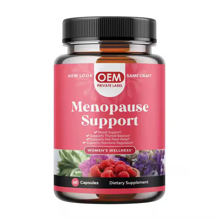 Menopause Support Supplement - 60 Capsules | Hot Flash Relief, Hormone Balance & Mood Support for Women