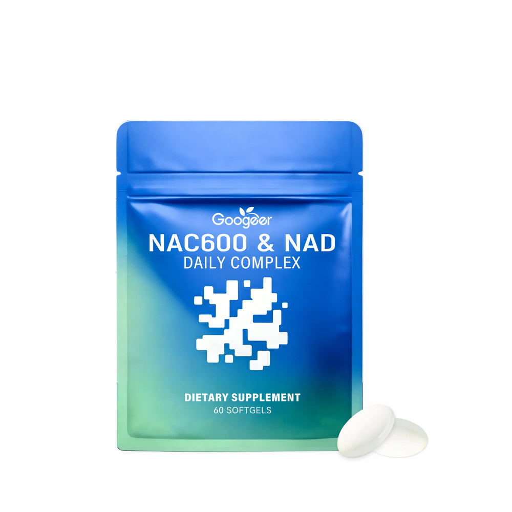 NAC 600 & NAD Daily Complex Softgels - Advanced Cellular Wellness Formula 60 Softgels | Organic Wellness Hub