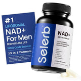 NAD+ Men's Complex Liposomal Supplement - 13-in-1 Formula with Resveratrol, CoQ10, L-Arginine & Saw Palmetto | 60 Veggie Capsules | Organic Wellness Hub