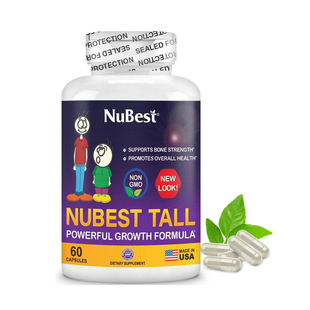 NuBest Tall Growth Formula Capsules - 60 Capsules | Bone Health & Daily Nutrition Support | Organic Wellness Hub