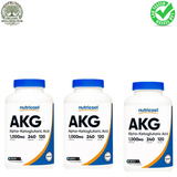 Nutricost AKG Alpha-Ketoglutaric Acid 1000mg (3 Pack) – 720 Capsules Total | Premium AKG Supplement | Organic Wellness Hub