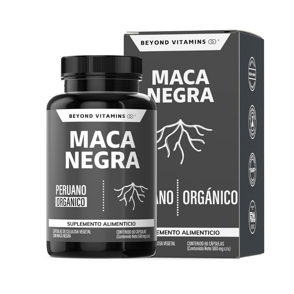 Organic Black Maca Root 500mg | Peruvian Energy, Stamina & Hormone Support | Non-GMO GMP | Organic Wellness Hub
