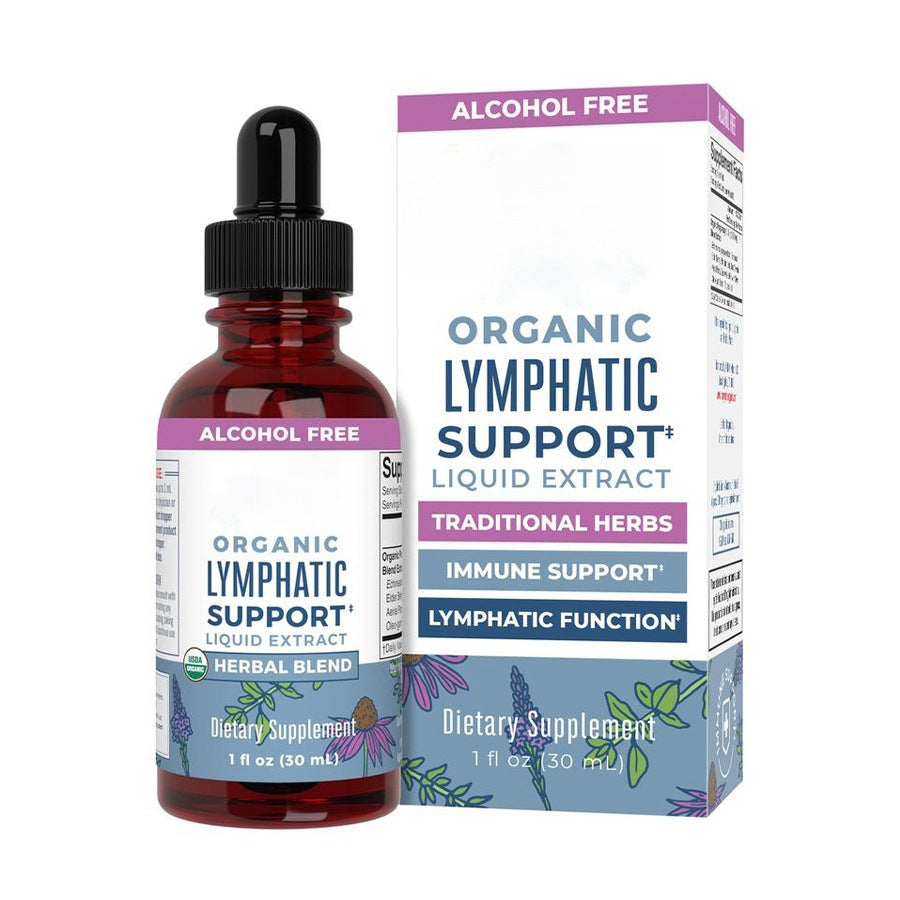 Organic Lymphatic Support Liquid Extract 30ml | Alcohol-Free Herbal Blend | Lab Tested | Organic Wellness Hub