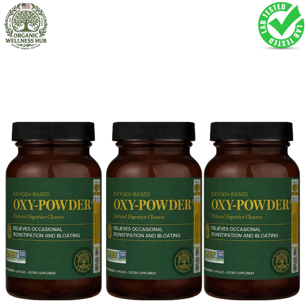 Oxy-Powder Oxygen-Based Digestive Cleanse Capsules 3-Pack | Advanced Colon & Digestive Support | Organic Wellness Hub