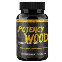 Potency Wood 3-Pack Bundle | Male Vitality Supplement | Muira Puama, Ginkgo Biloba & Ginseng | 180 Vegetarian Capsules | Made in USA