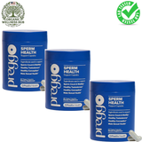 
Preggo Sperm Health 3-Pack Bundle | 180 Vegan Capsules | Sperm Count, Motility & Testosterone Support | Lab Tested | Organic Wellness Hub
