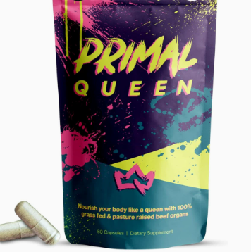 Primal Queen Grass Fed Beef Organ Capsules 60 Count - Whole Food Beef Organ Supplement for Women | Organic Wellness Hub