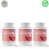 Pure Saffron Extract Supplement 3 Pack (180 Capsules) | Mood, Memory & Energy Support | Organic Wellness Hub