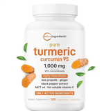 Pure Turmeric Curcumin 95 1000mg - Lab Tested & Bioavailable | Organic Wellness Hub