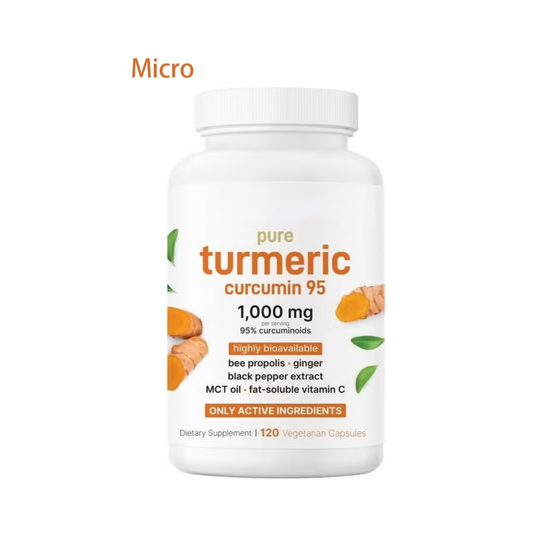 Pure Turmeric Curcumin 95 | 1,000mg | 95% Curcuminoids | Lab-Tested | 120 Vegetarian Capsules – Organic Wellness Hub