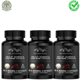 Shilajit Sea Moss & Lion's Mane Capsules 800mg 3-Pack – Brain, Energy & Daily Wellness Support | 180 Capsules | Organic Wellness Hub