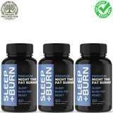 Sleep + Burn 3-Pack Bundle — Premium Night Time Fat Burner | 180 Capsules | Best Value | Organic Wellness Hub