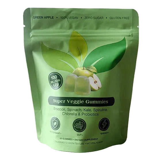 Super Veggie Gummies 100 Billion CFU - Greens & Probiotics Gummies for Gut Health Support | Organic Wellness Hub