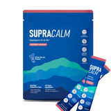 SupraCalm Adaptogenic Drink Mix - Raspberry Lemonade | Organic Ashwagandha, L-Theanine, Magnesium Glycinate & Vitamin D3 | Calm Focus + Stress Relief | 20 On-The-Go Packets | Organic Wellness Hub