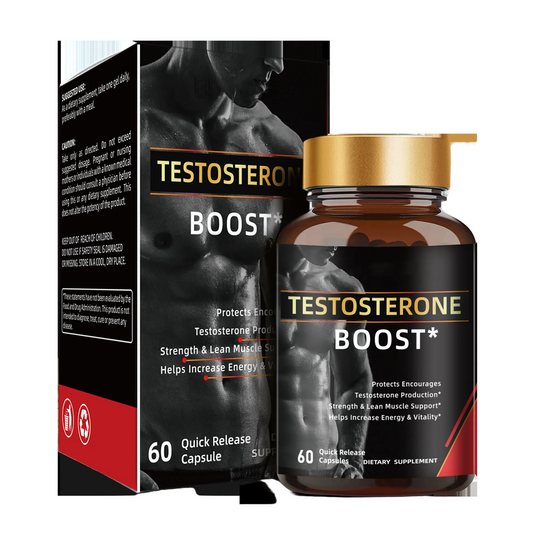 Testosterone Booster for Men – Natural Energy Strength & Lean Muscle Support 60 Quick Release Capsules | Organic Wellness Hub