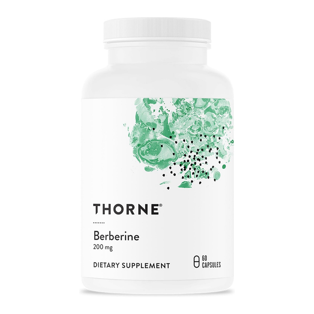 Thorne Berberine 200mg — Blood Sugar, Metabolic & Gut Health Support | 60 Capsules | NSF Certified | Lab Tested | Organic Wellness Hub
