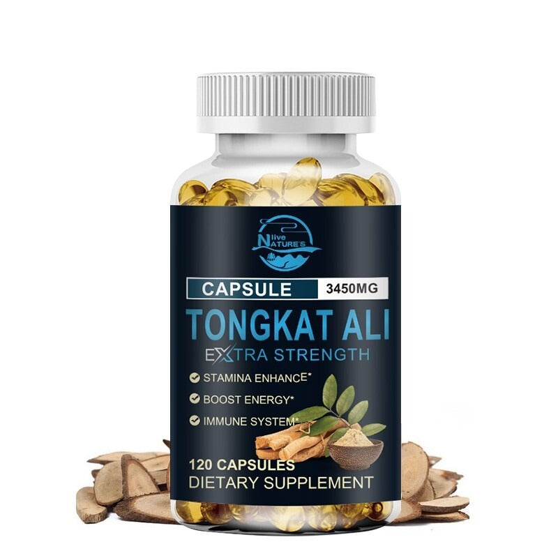 Tongkat Ali Extra Strength 3450mg | Stamina, Energy & Immune Support | Lab Tested | 120 Capsules | Organic Wellness Hub
