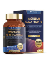 Totaria Health Magnesium 12-in-1 Complex 700mg – 120 Capsules High Absorption Magnesium Supplement | Organic Wellness Hub