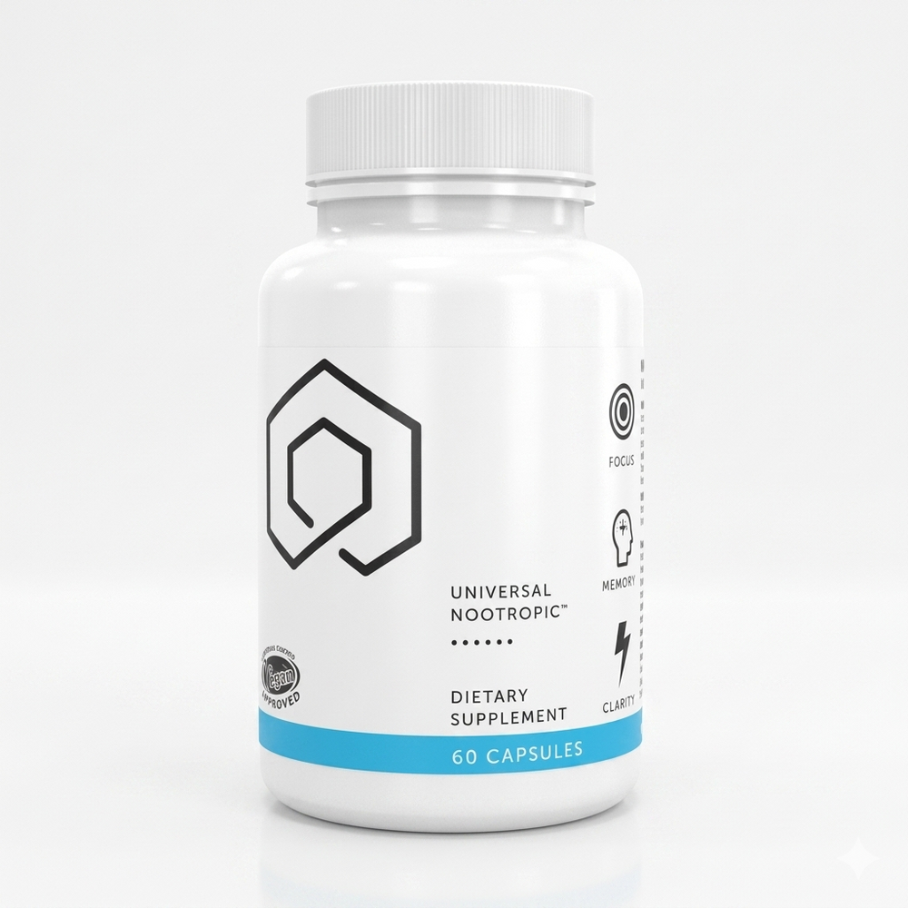 Universal Nootropic | Focus, Memory & Clarity | 60 Capsules | Organic Wellness Hub