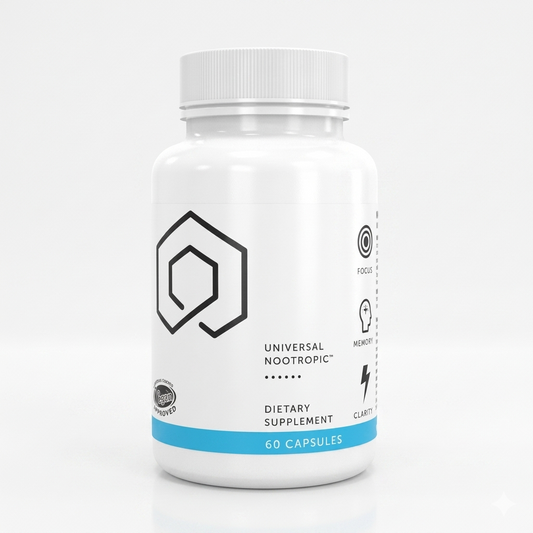 Universal Nootropic | Focus, Memory & Clarity | 60 Capsules | Organic Wellness Hub