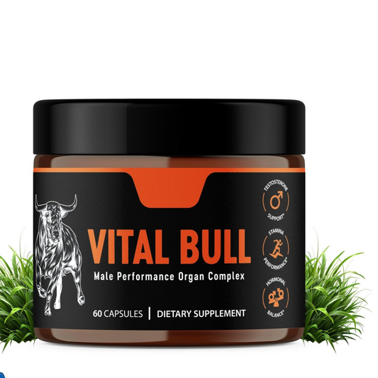 Vital Bull Male Performance Organ Complex | Testosterone Support, Stamina & Hormonal Balance | 60 Capsules ? Organic Wellness Hub