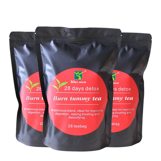Wins-Town 28 Days Detox Burn Tummy Tea | Digestion, Bloating Relief & Body Detox | 28 Tea Bags ? 4 Week Herbal Cleanse