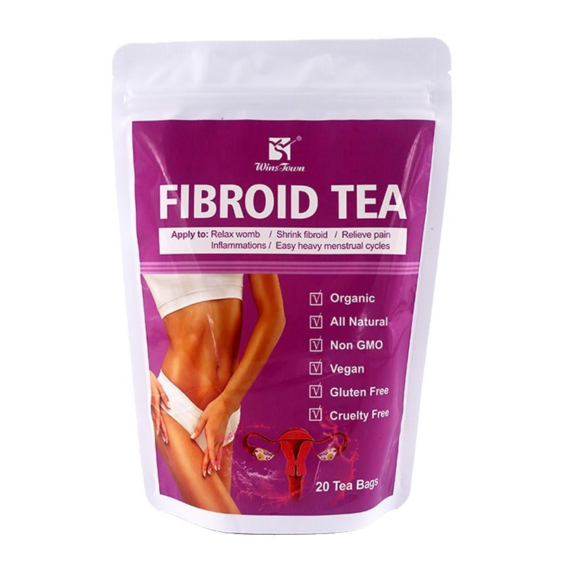 WinsTown Fibroid Tea ? 20 Tea Bags | Organic Herbal Blend for Womb Relaxation, Fibroid Shrink Support, Period Pain Relief & Heavy Menstrual Cycle Balance | Vegan, Non-GMO, Gluten Free