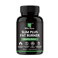 WinsTown Slim Plus Fat Burner | 60 Tablets | Healthy Detox | Support Fat Breakdown | Suppress Appetite | Boost Metabolism | Enhance Calorie Expenditure | Weight Loss Dietary Supplement