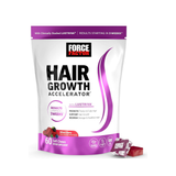 Force Factor Hair Growth Accelerator Gummies | 60 Soft Chews with LUSTRIVA� | Mixed Berry | Thicker, Fuller Hair in 3 Weeks | No Artificial Sweeteners | Non-GMO