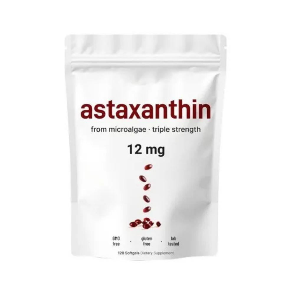 Astaxanthin 12mg Triple Strength — 3-Pack Bundle | 360 Softgels | Microalgae | Lab Tested | Best Value – Organic Wellness Hub