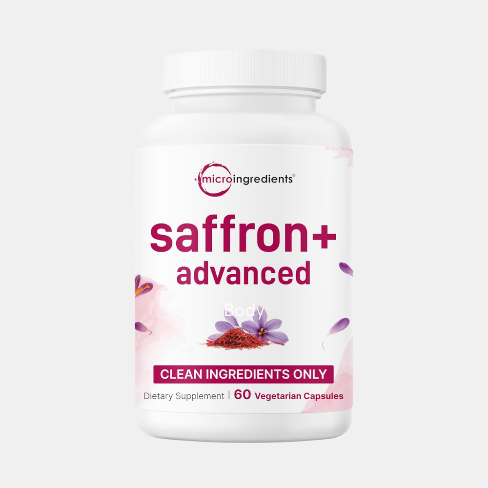 Micro Ingredients Saffron+ Advanced 3-Pack | 180 Vegetarian Capsules | Lab Tested | Organic Wellness Hub