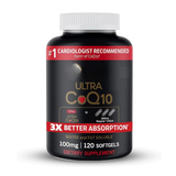 Ultra CoQ10 100mg Softgels (120 Count) - 3X Better Absorption, Cardiologist Recommended | Organic Wellness Hub