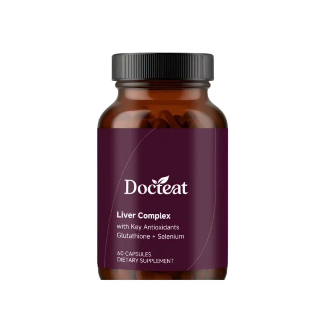 Docteat Liver Complex Capsules with Glutathione & Selenium 60 Capsules (3 Pack) | Lab Tested Liver Support Supplement | Organic Wellness Hub