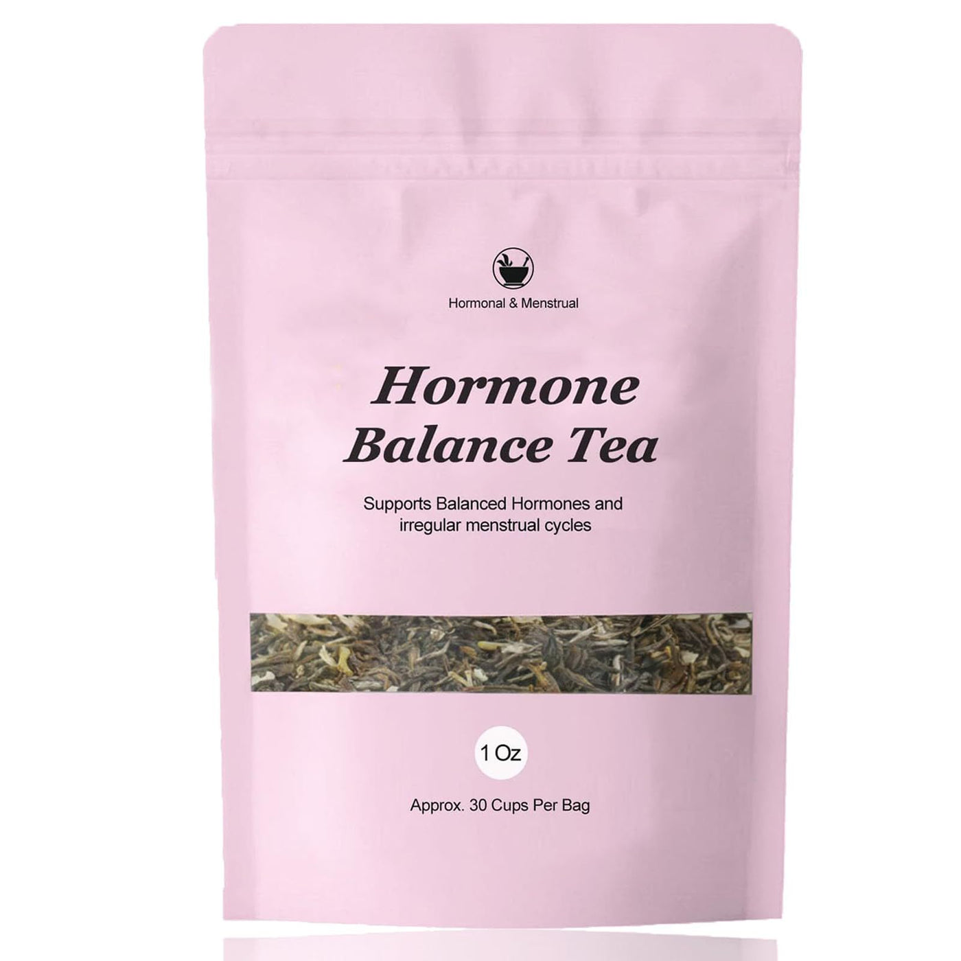 Hormone Balance Tea | 1 Oz Loose Leaf | Approx 30 Cups | Natural Hormonal and Menstrual Support | Irregular Cycle Relief | Estrogen Balance | PMS and Menopause Herbal Tea