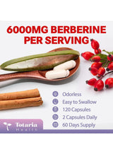 Totaria Health Berberine 27-in-1 3-Pack – Berberine with Ceylon Cinnamon & Milk Thistle | 360 Capsules | Organic Wellness Hub