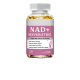 NAD+ Resveratrol Supplement 1600mg | Boost Energy, Anti-Aging & Brain Function | 120 Capsules | Lab Tested | Organic Wellness Hub